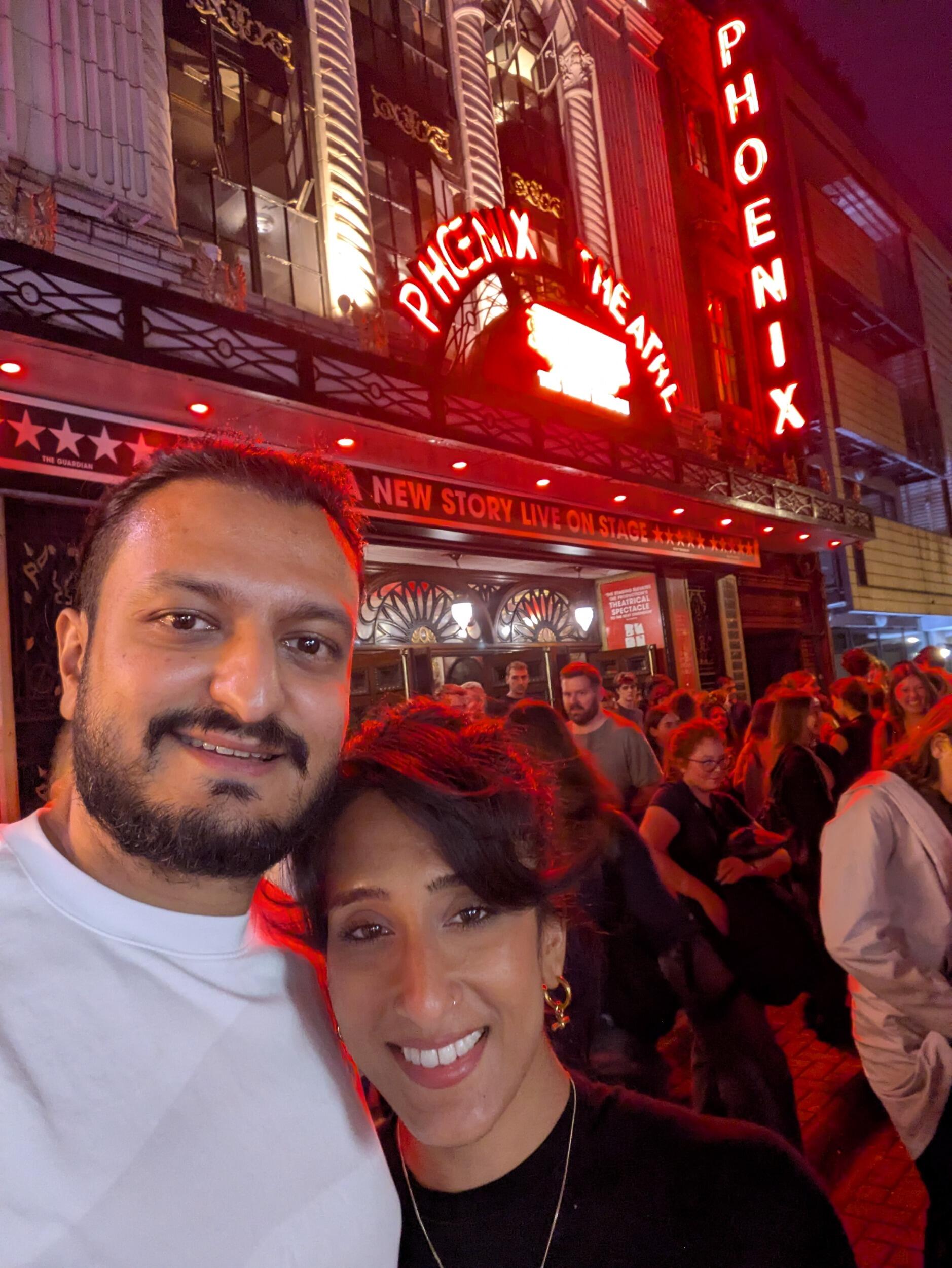 Celebrating Kavita's birthday watching Stranger Things in the west end 🫶