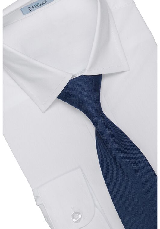 Little Tuxedos "Mason" Kids Indigo Suit (5-Piece Set) Flower Girl Dress and Ring Bearer Outfit - 4