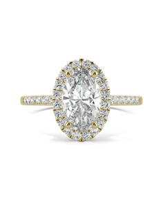Forever One Moissanite Elegant Oval Cut Engagement Ring