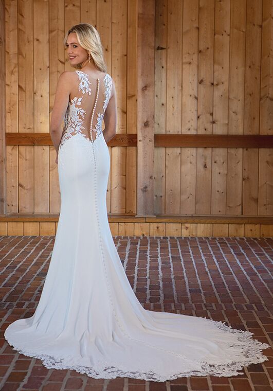 Essense of Australia D3544 Column Wedding Dress - 3
