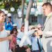Wanting the ceremony to have a personalized feel, Whitney and Ryan performed a knot tying tradition. “My cousin is also a Marine, so we had him be a part of the ceremony by presenting the rings to us,” says Whitney.rn