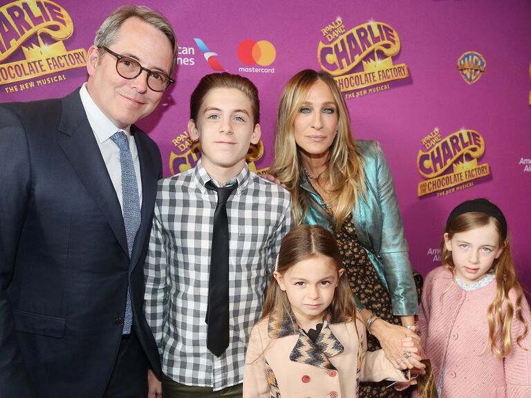 Sarah Jessica Parker and Matthew Broderick with their children.