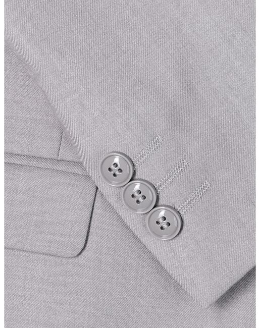 Perry Ellis "Noah" Kids Light Grey Suit (5-Piece Set) Flower Girl Dress and Ring Bearer Outfit - 4