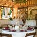 Burgundy and Brown Reception Decor