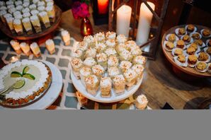 Dessert Table with Pies and Ice Cream