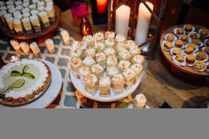 Dessert Table with Pies and Ice Cream