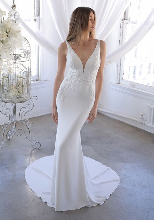 Blue by Enzoani Ozalea Sheath Wedding Dress - 3