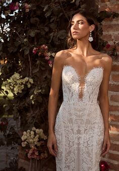 La Perle LP2431 Charisma Mermaid and Trumpet Wedding Dress