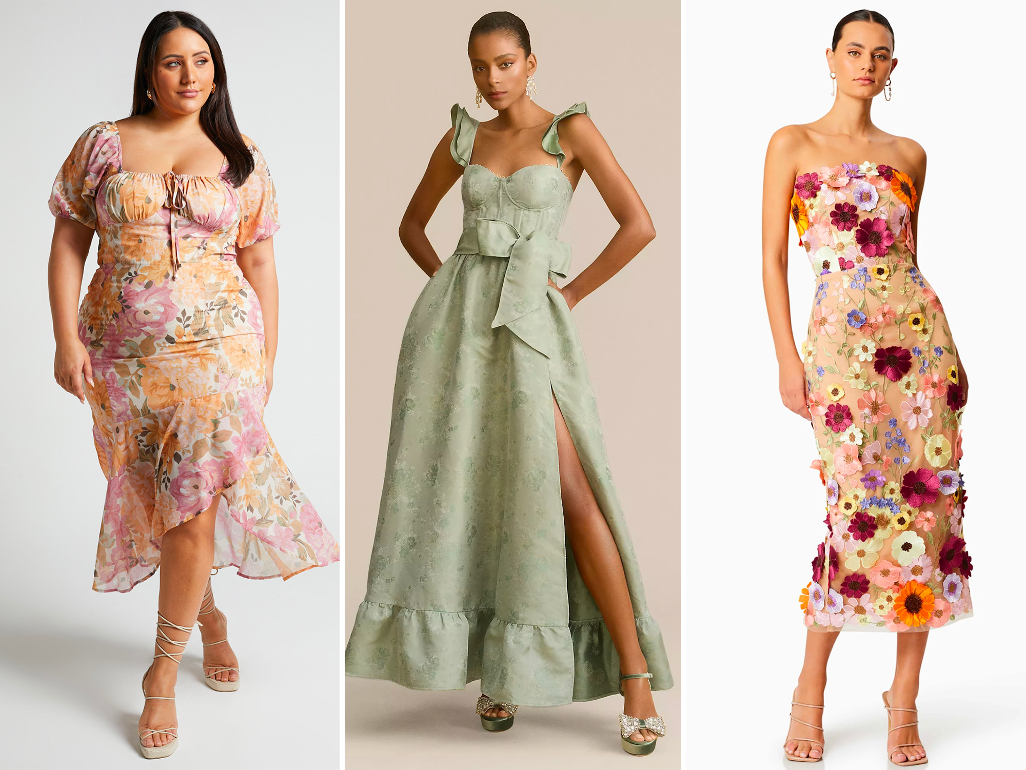 22 Flattering Wedding Guest Dresses That Hide the Belly Area