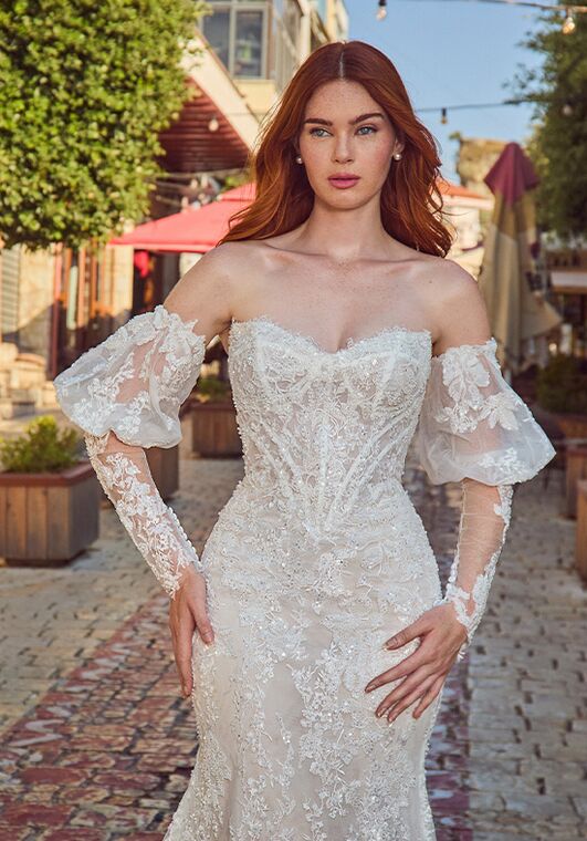 L'amour by Calla Blanche LA25118 Maggie Sheath Wedding Dress - 3
