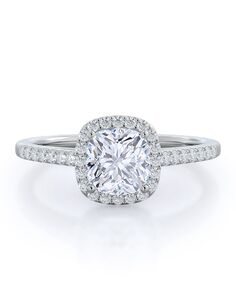 With Clarity Glamorous Cushion Cut Engagement Ring