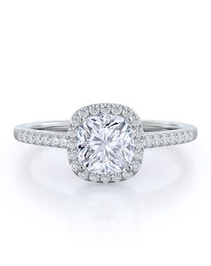 With Clarity Glamorous Cushion Cut Engagement Ring