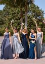 Ladivine 7499 V-Neck and Plunge Bridesmaid Dress - thumbnail - 4