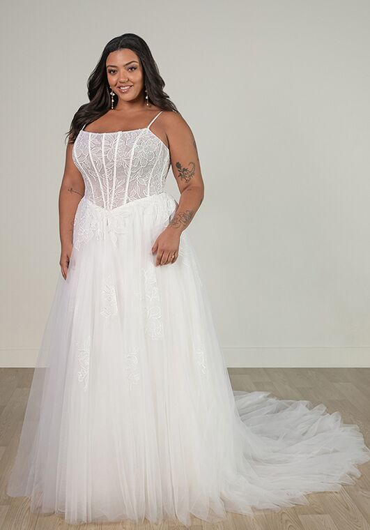Stella York SY8114+ A-Line Wedding Dress - 4