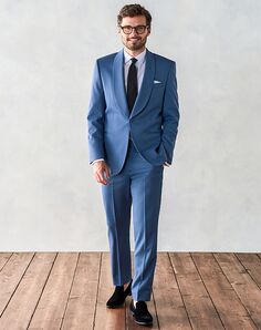 The Black Tux Light Blue Shawl Tuxedo Blue Tuxedo