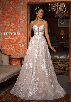 KITTYCHEN CYNTHIA, H2224 A-Line Wedding Dress