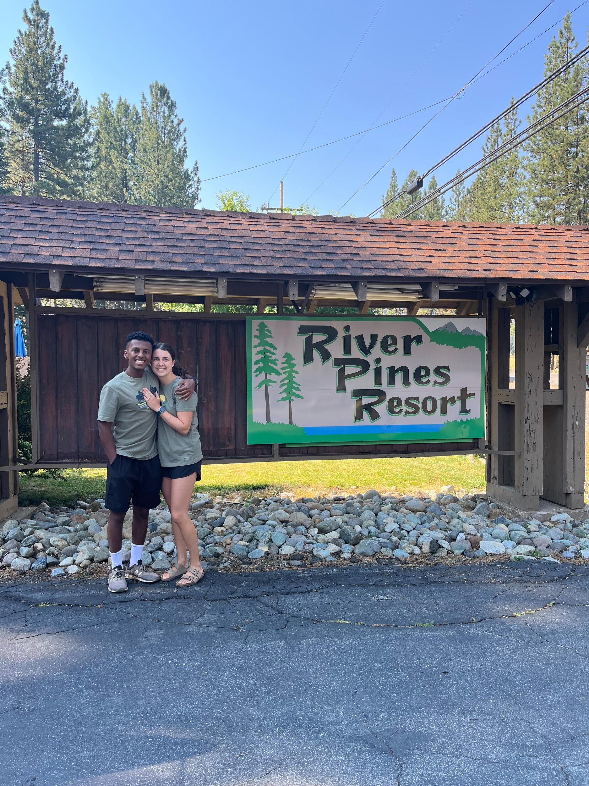 Where our families vacationed together after engagement