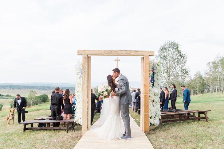 Wood Panel Ceremony Aisle