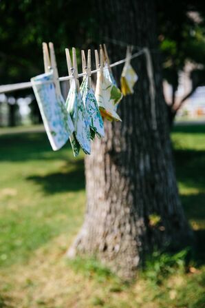 DIY Wood-Burned Clothespin, Napkin Escort Cards