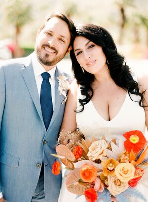 Bride and Groom Portraits at the Ace Hotel and Swim Club in Palm Springs