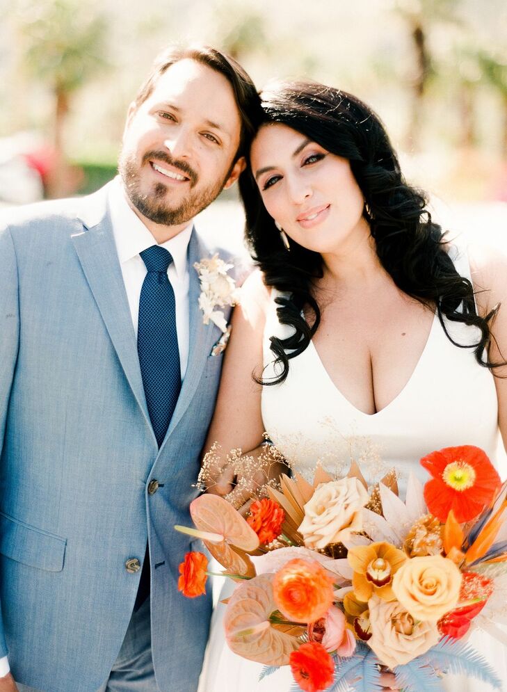 Bride and Groom Portraits at the Ace Hotel and Swim Club in Palm Springs