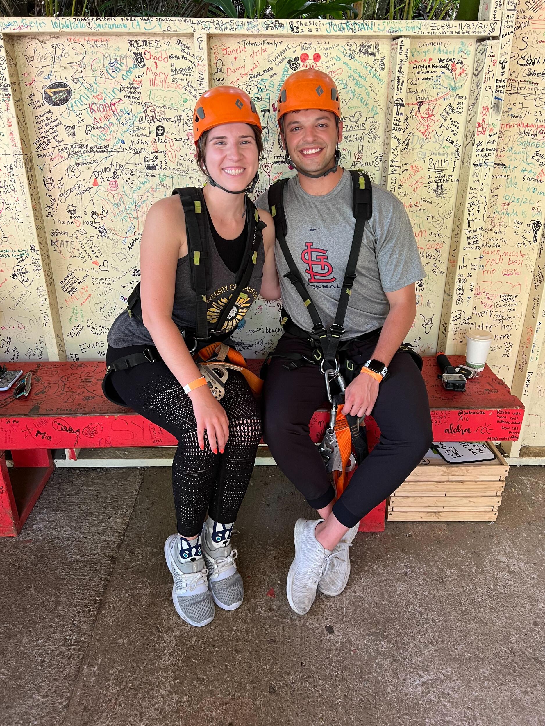 Our first big trip together to Maui. Joe got certified in scuba diving while Veronica tried it for the first time, and she showed him why she loves ziplining. 