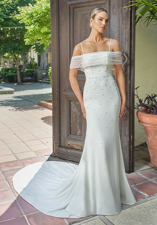 Jasmine Couture Kylie Fit-and-Flare Wedding Dress - 4