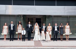 Neutral Bridal Party Attire