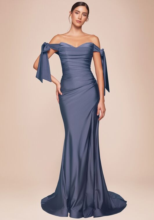Ladivine CD943 Off the Shoulder Bridesmaid Dress - 3