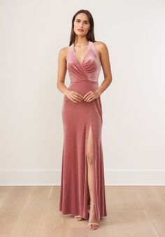 B2 Bridesmaids by Jasmine B263015 Halter Bridesmaid Dress