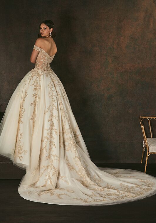 Amaré Couture C160 Elsa Ball Gown Wedding Dress - 3