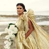 The Bride Rocked a Gold Dress at This Uniquely Personal Beach Wedding in Auckland, New Zealand