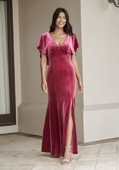 B2 Bridesmaids by Jasmine B243021 V-Neck Bridesmaid Dress
