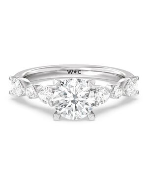 With Clarity Cushion, Emerald, Radiant, Round, Oval Cut Engagement Ring