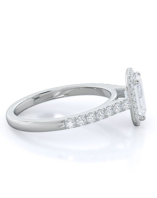 With Clarity Glamorous Emerald, Oval Cut Engagement Ring - 2