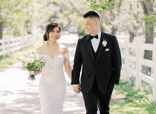Although the pandemic forced Catherine Hsu (31 and a metrology specialist) and Wilson Le (31 and an operations manager) to change venues midway throug