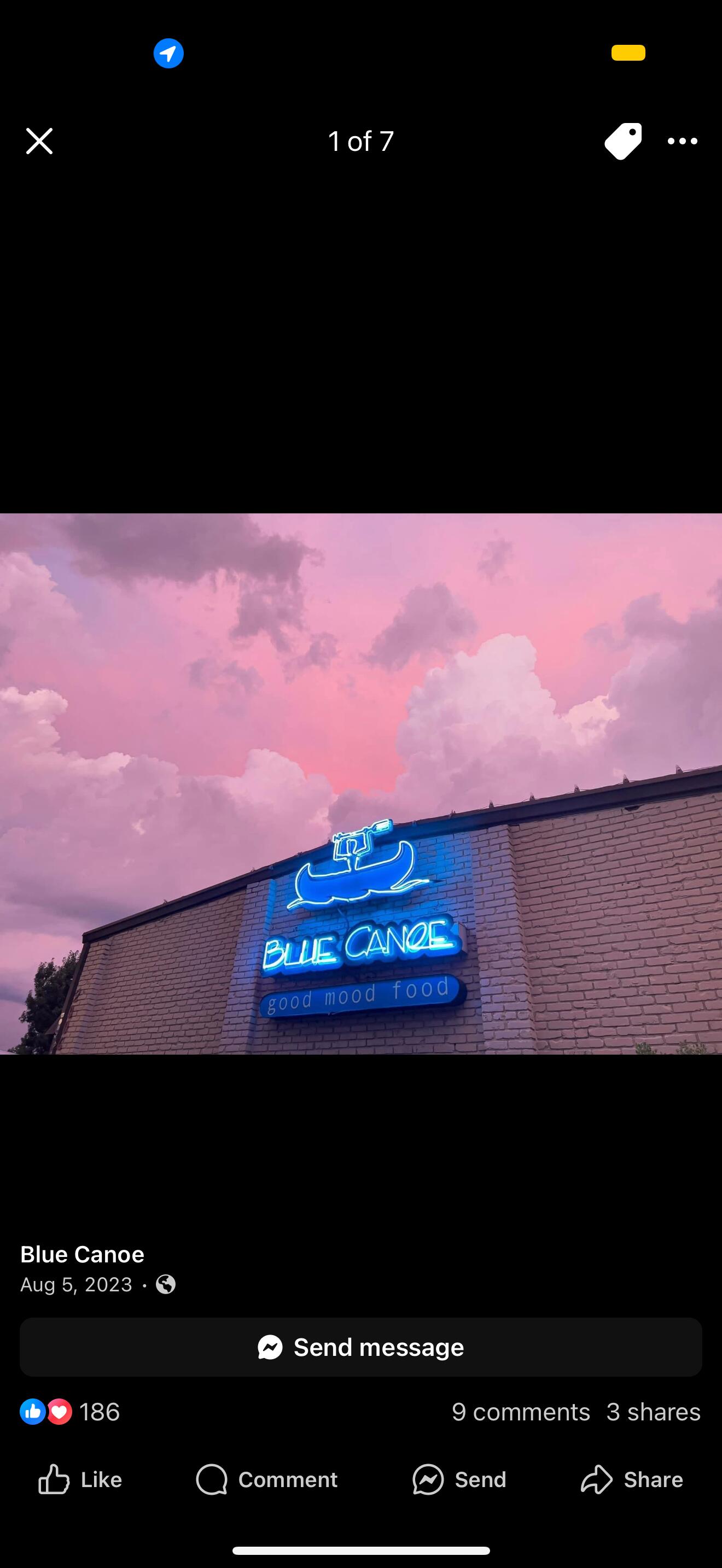Picture of Blue Canoe
