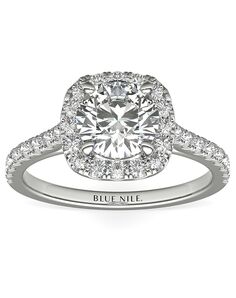 Blue Nile Studio Round Cut Engagement Ring