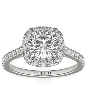 Blue Nile Studio Round Cut Engagement Ring