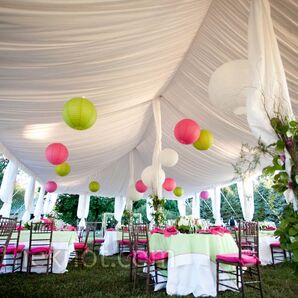Draped Tent Reception