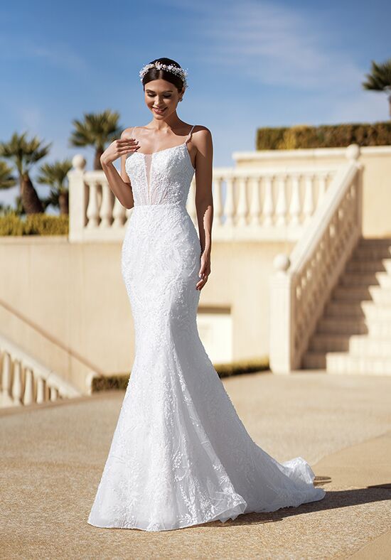 Moonlight Couture H1584 Mermaid and Trumpet Wedding Dress - 1