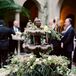 Romantic Garden-Inspired Fountain Floral Arrangement