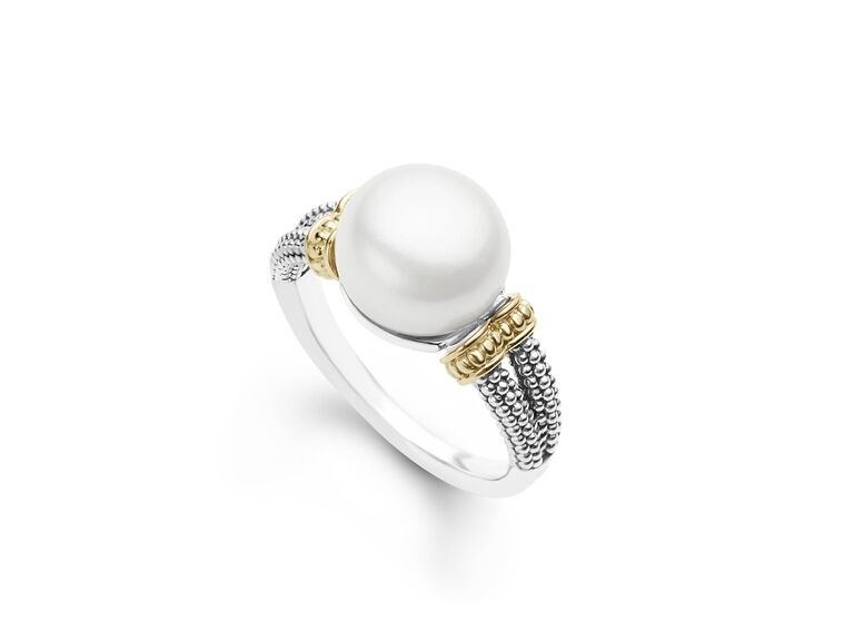 pearl engagement ring