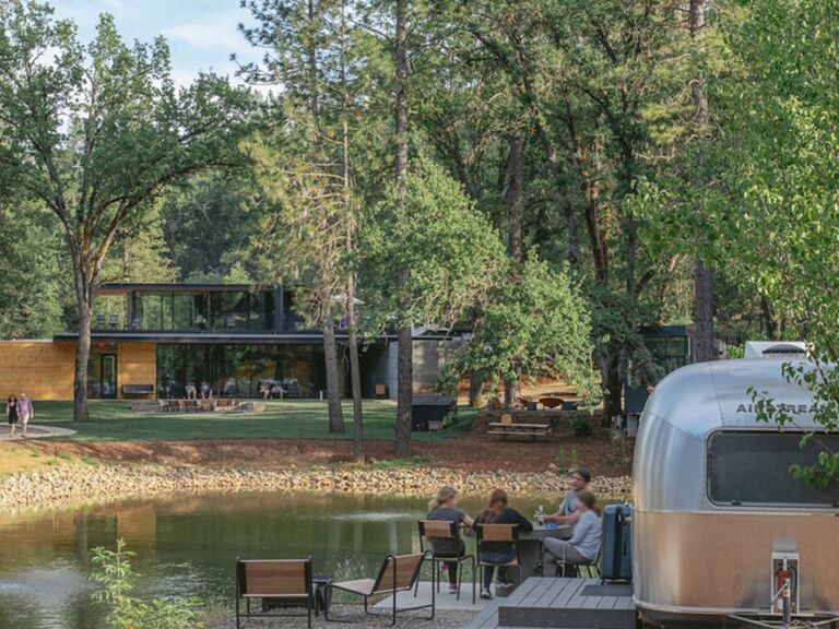 Yosemite AutoCamp wedding venue in Midpines, California