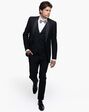 Generation Tux Black Shawl Lapel Tuxedo Black Tuxedo - thumbnail - 2