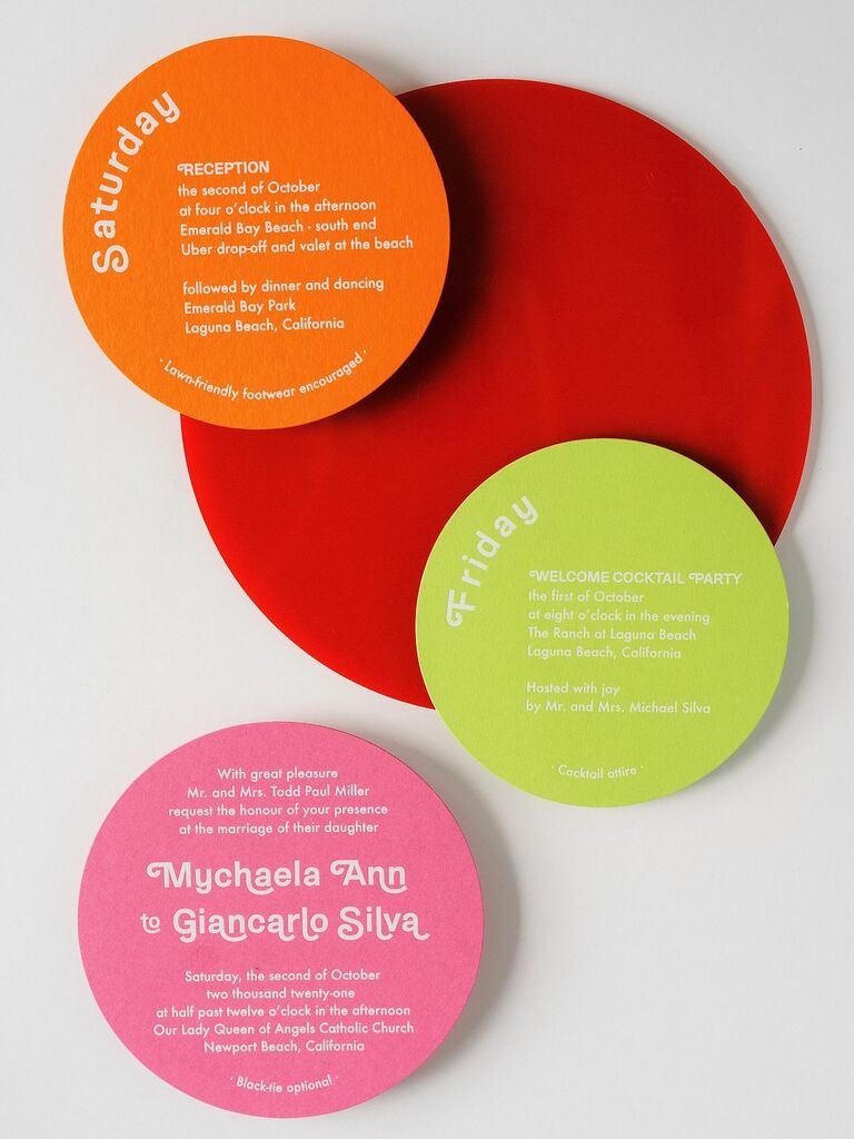 Fruit-inspired color palette for your maximalist wedding