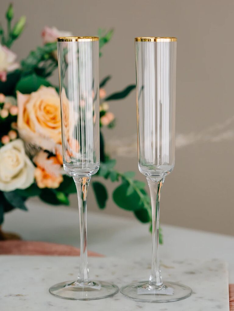 Wedding Champagne Flutes and Glasses That Are Toast-Worthy