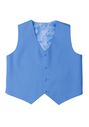 Little Tuxedos "Mason" Kids Cornflower Suit (5-Piece Set) Flower Girl Dress and Ring Bearer Outfit - thumbnail - 3