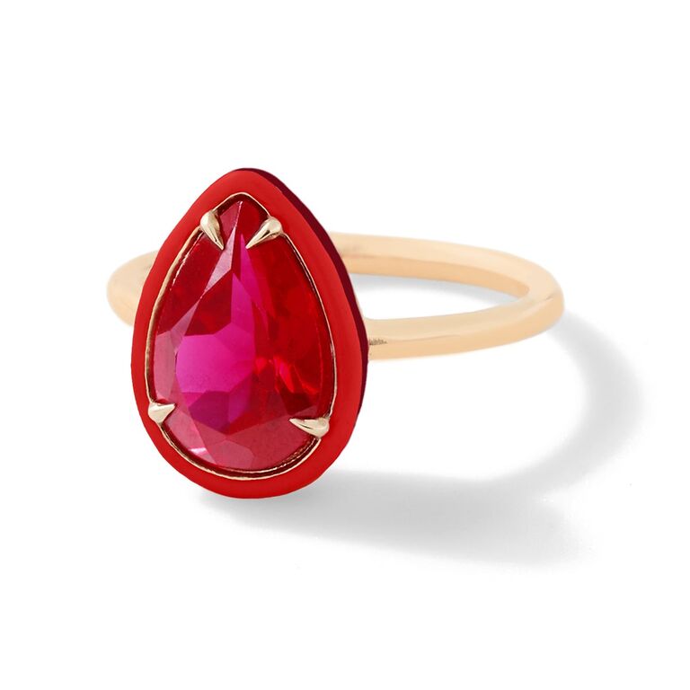 Alison Lou Pear Cocktail Engagement Ring