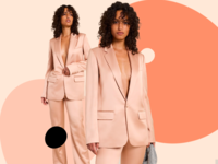 wedding pantsuit collage